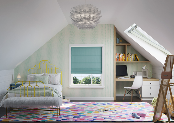 Oslo, Peacock - Roman Blind - Image 8